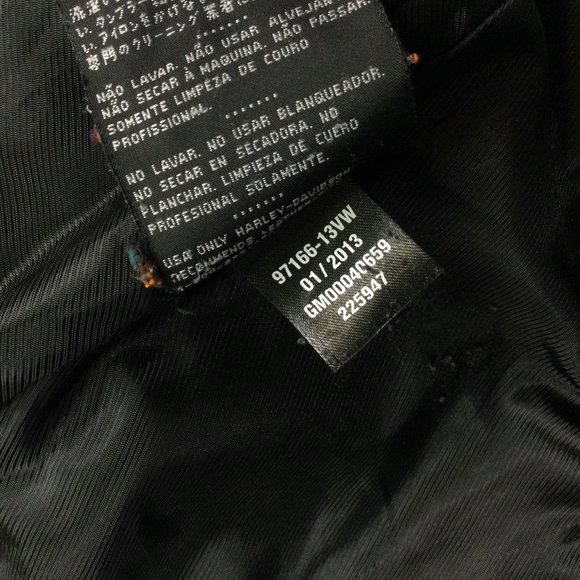 Harley Davidson Valley Motorcycle Jacket Black Leather Womens Size 1W 97166-13VW - Picture 10 of 12